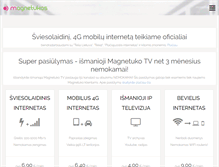 Tablet Screenshot of magnetukas.lt